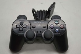 Authentic Sony PlayStation 2 PS2 DualShock 2 Controller Black Genuine Original - £18.34 GBP