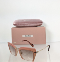 Brand New Authentic MIU MIU SMU 10Q UA8 - 1L0 Sunglasses Grey SMU10Q Frame - $178.19