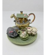 Vintage 1996 Precious Moments Noah&#39;s Ark Mini Tea Set 270121 Collectible - £15.56 GBP
