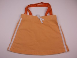 HANDMADE UPCYCLED KIDS PURSE ORANGE SKORT 16X11 INCHES UNIQUE ONE OF A KIND - £2.34 GBP