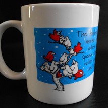 Des Moines Register Newspaper Mug Christmas Advertising Promo Coffee Cup... - £17.52 GBP