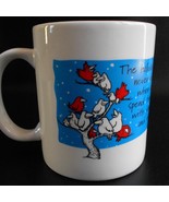 Des Moines Register Newspaper Mug Christmas Advertising Promo Coffee Cup... - $22.75