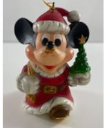Vintage 3 in Kurt Adler Disney Santa Mickey Mouse Christmas Tree Ornament - $18.98 CAD