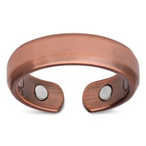 Elegant Pure Copper Magnetic Therapy Ring Pain Relief for Arthritis Size 10 - £46.97 GBP