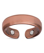 Elegant Pure Copper Magnetic Therapy Ring Pain Relief for Arthritis Size 10 - £47.08 GBP