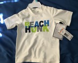 Boy&#39;s White Swim Top Says: Beach Hunk 6 Month *NEW W/TAGS* r1-24 - $7.99
