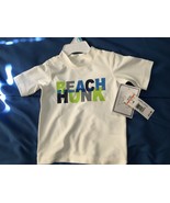 Boy&#39;s White Swim Top Says: Beach Hunk 6 Month *NEW W/TAGS* r1-24 - $10.96 CAD
