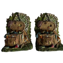 Resin Fishing Outdoor Bookends Pair of 2 (LL) - £15.25 GBP
