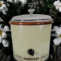 Vintage 1970s Rival Crock Pot Slow Cooker 3.5 qt Avocado Green Model 310... - $36.95
