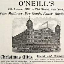 O&#39;Neill&#39;s Import Export Store 1894 Advertisement Victorian NY Christmas ... - £15.72 GBP