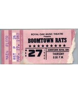 Vintage Boomtown Rats Concert Ticket Stub March 27 1980 Detroit - £35.08 GBP