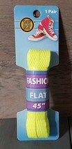 Fashion Gear 45&#39;&#39; Fashion Flat Shoelace Neon Color Yellow 1 Pair Sneakers - €5,08 EUR