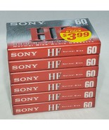 Lot of 6 Sony High Fidelity HF Normal Bias 60 Minutes Audio Cassettes Se... - £10.34 GBP