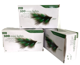 Noma Green Mini Lights String (3) 100 Count Boxes St Patrick Super Bright T5 LOT - £22.27 GBP