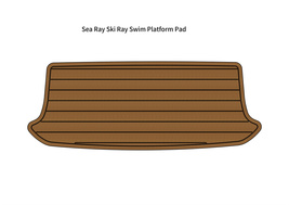 Sea Ray Ski Ray Swim Platform Step Pad Boat EVA Foam Faux Teak Deck Floor Mat - £224.10 GBP