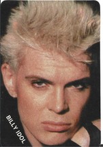 ⭕VTG card pocket calendar 1987 BILLY IDOL Portugal group music singer - $78.65 MXN