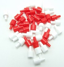 Battleship Replacement Pegs 20 White &amp; 20 Red Spare Game Parts Pieces 20... - £2.36 GBP