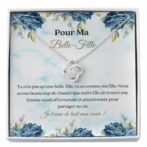Belle-Fille French Necklace Gift | Sweet Daughter In Law Pendant Card Necklace - £39.92 GBP+