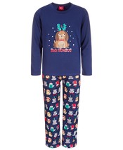 allbrand365 designer Big Kids Matching 2-Pieces Pajama Set Bah Humbug Si... - $26.72