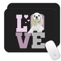 Love Cocker Spaniel : Gift Mousepad Dog Cute Animal Puppy Dogs - £10.40 GBP