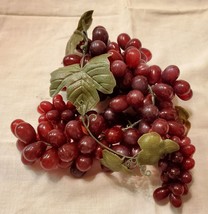 Vtg Purple Grape Cluster Artificial Fruit MCM 9&quot; Cornucopia Thanksgiving Harvest - £11.93 GBP