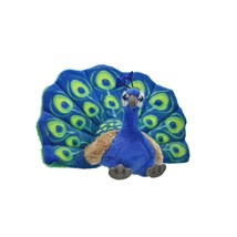 WILD REPUBLIC Peacock Plush, Stuffed Animal, Plush Toy, Kids Gifts, Cuddlekins,  - £19.66 GBP