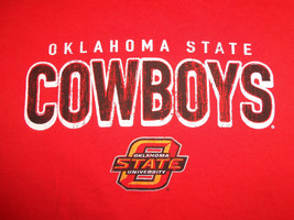 NCAA Oklahoma State University OSU Cowboys Logo Distressed Orange T Shirt - L - £14.76 GBP