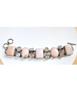 Sterling Silver Gemstone Panel Toggle Bracelet 8&quot; - $173.25