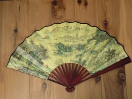 Japanese Art Print Silk Hand Folding Fan Fashion Decor Xiufeng Is Like A... - $34.65