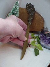 Antique Bronze Jugendstil Art Nouveau Letter Opener 8&quot; Austria Floral Ra... - $1,858.14 MXN