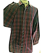 Men’s Kenneth Cole Reaction Slim Plaid Button Shirt Long Sleeve Cotton S... - $6.88