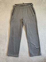 Nike Therma Fit Sweatpants Adult M Gray Embroidered Swoosh Straight Leg - $24.75