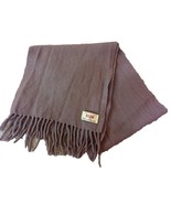 VTG Sisley Scarf Tan Wool Made In Italy 90&#39;s 53&quot; X 10&quot; Relaxed Elegance ... - $21.34