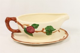 ✅ Vintage Franciscan Apple Gravy Boat Attached Under Plate USA - $24.74