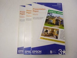 Epson Presentation Paper MATTE 8.5x14 Inches, 300 Sheets S041067 Bright ... - $29.05