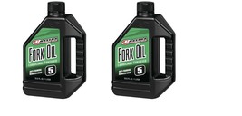 (2) 1 Liter Bottles of Maxima Racing 5W Fork Oil Lubricinol 54901 Made I... - £21.95 GBP