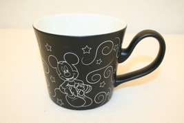 Mickey Mouse Magic Swirls Stars Chalkboard Black Disney Store Coffee Cup Tea Mug - £40.05 GBP
