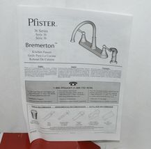 pfister Bremerton F0364SVC 36 Series 2 Handle Polish Chrome Kitchen Faucet image 7