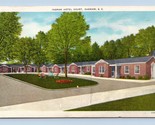 Ingram Hotel Court Motel Cheraw South Carolina SC Linen Postcard N6 - $3.15