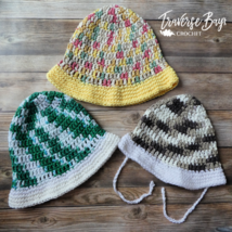 Crochet easy sun hat pattern 7 sizes baby-adult PATTERN ONLY - £6.34 GBP