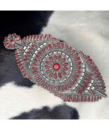 Huge Native American Handmade Vintage Sterling Silver Hair Barrette, Hai... - $35,762.28 MXN
