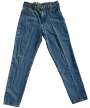 Carhartt B113 Men&#39;s Loose Fit Blue Jean Darkstone Size 34x35 - $29.39