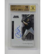 2004 Bowman Sterling #CQ Carlos Quentin AU Rookie  Beckett 10 PRISTINE (B) - €84,72 EUR