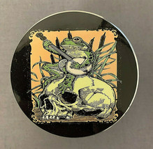 Retro Banjo Frog on Skull Titanium Grinder 4 Piece Magnetic Hand Mueller - £17.36 GBP