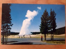 1955 Vintage HS Crocker MirroKrome Old Faithful Geyser Yellowstone WY Un... - $18.99