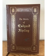 Works of Rudyard Kipling Jungle Book Leather Gold Gilded Pages Book Long... - £39.73 GBP