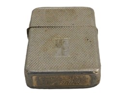 Storm King Flip Top Pocket Lighter, Textured Case, &quot;J F&quot; Monogram, LTR-10 - £11.33 GBP