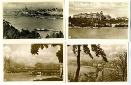 4 Budapest Hungary Real Photo Postcards 1929 - £19.55 GBP