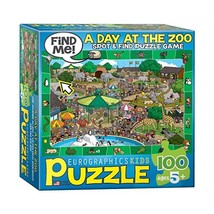 Eurographics Spot and Find a Day in the Zoo MO Puzzle (100 Pieces)  - £14.80 GBP