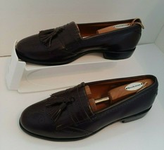 Allen Edmonds 11B Bridgeton Dark Chili Dress Shoes Loafers Slip Ons tassels - £231.01 GBP